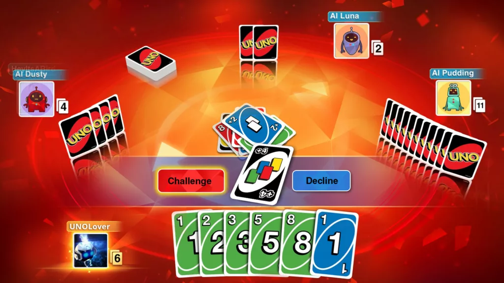 Uno Unblocked: Play the classic card game online! Match colors and numbers to be the first to empty your hand and win!